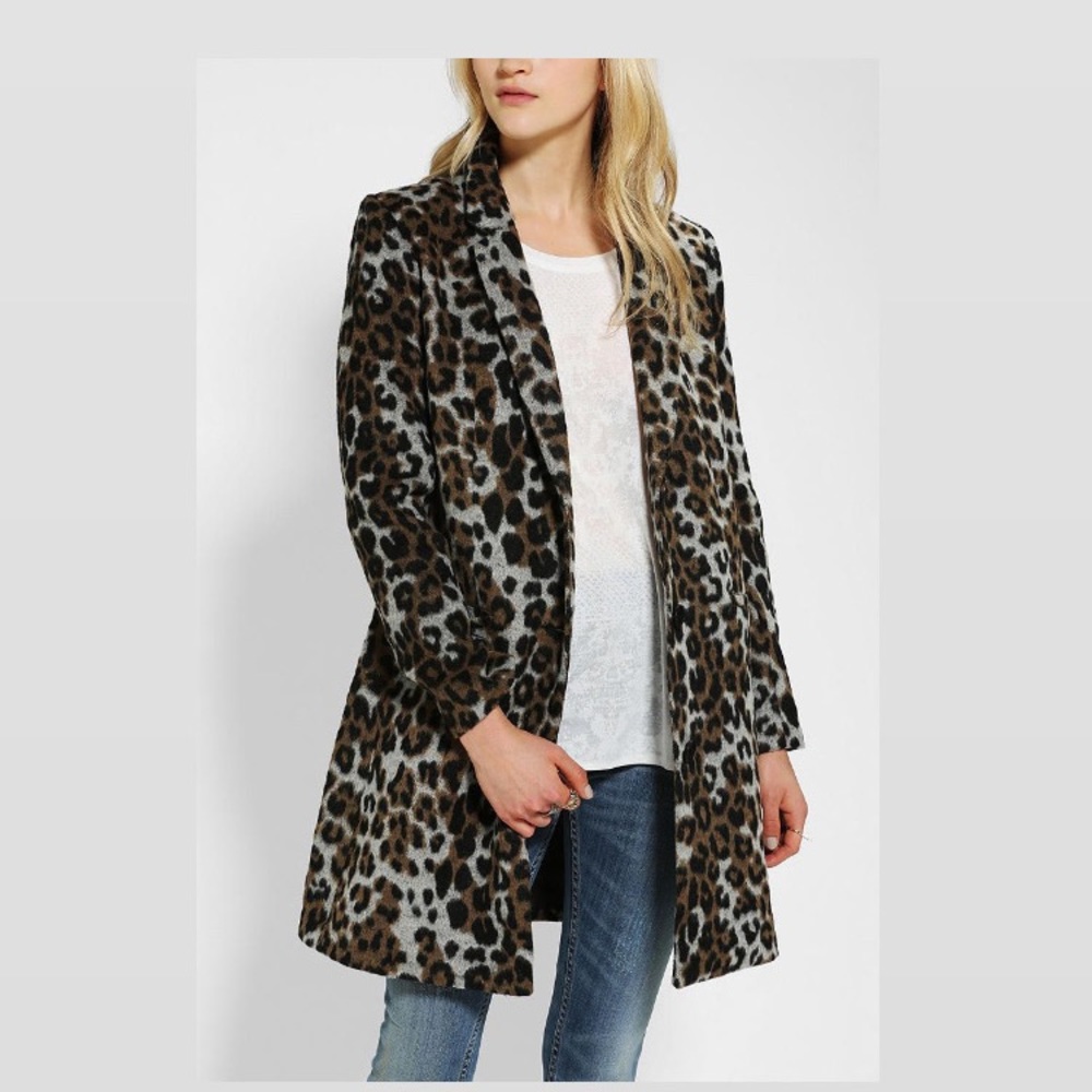 Anthropologie Leopard Print coat